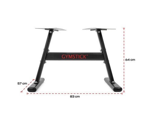 Стійка для гантелей Gymstick Quick‑Lock, чорно-червона