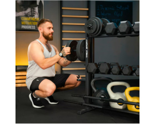 Стійка для гантелей, грифів та гирь Trex Sport TX-075DR, чорна