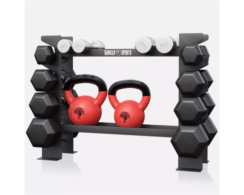 Стійка для гантелей та гир Gorilla Sports