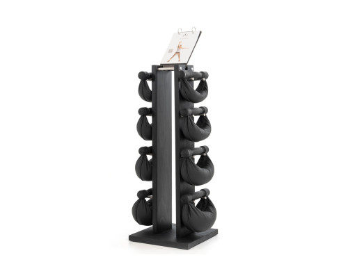 Стійка з гантелями NOHRD SwingBell Tower Set Shadow Leather 2-8 кг