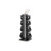 Стійка з гантелями NOHRD SwingBell Tower Set Shadow Leather 2-8 кг
