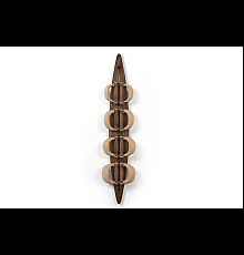 Гантелі з підставкою NOHRD Classic Nature Walnut Leather 2-8 кг 