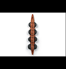 Гантелі з підставкою NOHRD Oak Leather 2-8 кг 