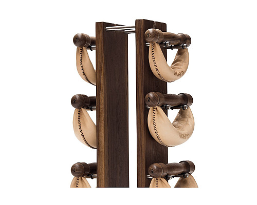 Стійка з гантелями NOHRD Classic Nature Walnut Leather 2-8 кг