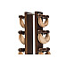 Стійка з гантелями NOHRD Classic Nature Walnut Leather 2-8 кг