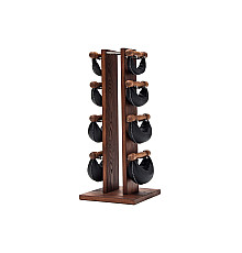 Стійка з гантелями NOHRD Club Ash Leather 2-8 кг