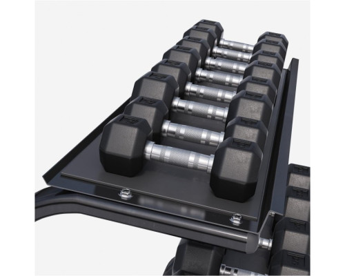 Стійка з шестигранними гантелями Gorilla Sports Hex 2 х 4-25 кг