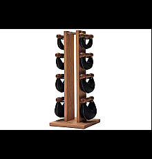 Стійка з гантелями NOHrD Oxbridge Cherry Leather 2-8 кг