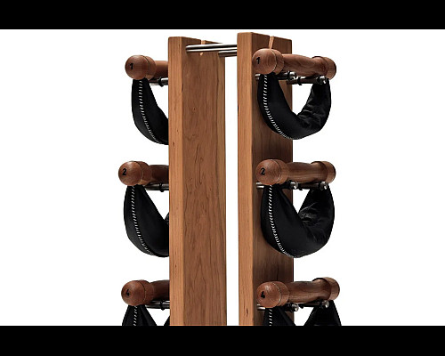 Стійка з гантелями NOHrD Oxbridge Cherry Leather 2-8 кг