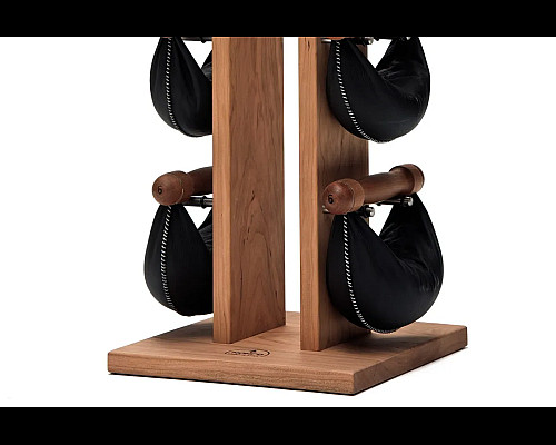 Стійка з гантелями NOHrD Oxbridge Cherry Leather 2-8 кг