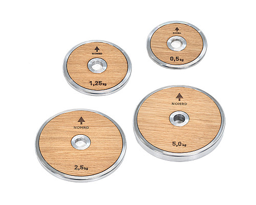Стійка з гантелями та дисками NOHRD Classic Walnut