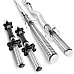 Набір Hop-Sport Premium 135 кг з лавою HS-1035, штангами та гантелями