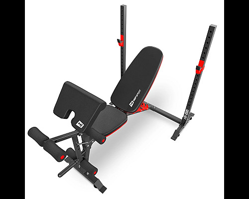 Набір Hop-Sport Premium 135 кг з лавою HS-1095, штангами та гантелями