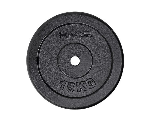 Диск HMS TCZ15 15 кг, чорний Диск HMS TCZ15 15 кг, чорний