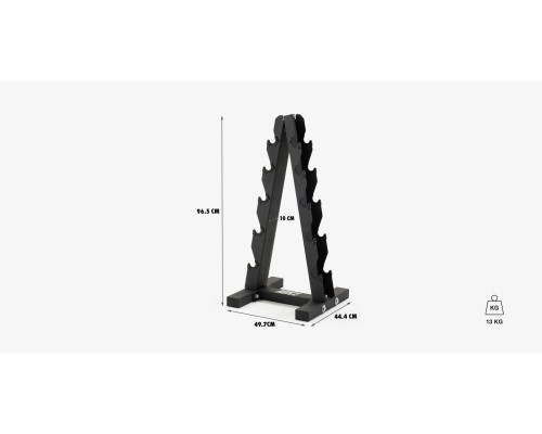 Стійка з гантелями Nike Strength 2-10 кг, чорна