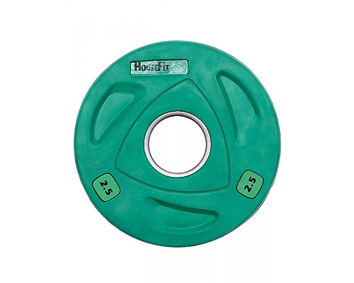 Диск олімпійський HouseFit OR-102-2.5, 2.5 кг зелений