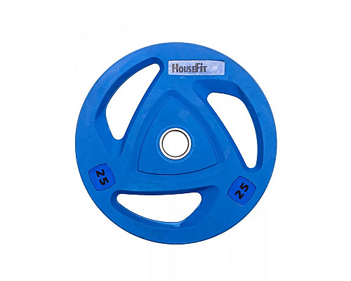 Диск олімпійський HouseFit OR-102-25, 25 кг синій