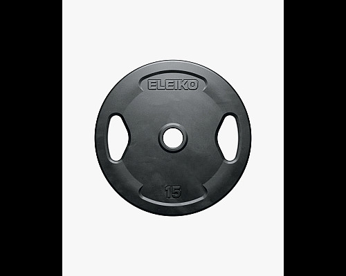 Диск обгумований з ручками Eleiko Grip Plate 15 кг