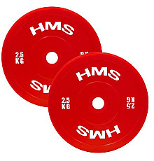 Диски HMS TPP02 2 x 2.5 кг, червоні