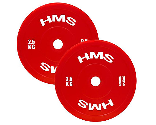 Диски HMS TPP02 2 x 2.5 кг, червоні