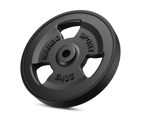 Диски чавунні Marbo Sport MW-2x20KG_2x10KG-KIER_G 2 x 20, 2 x 10