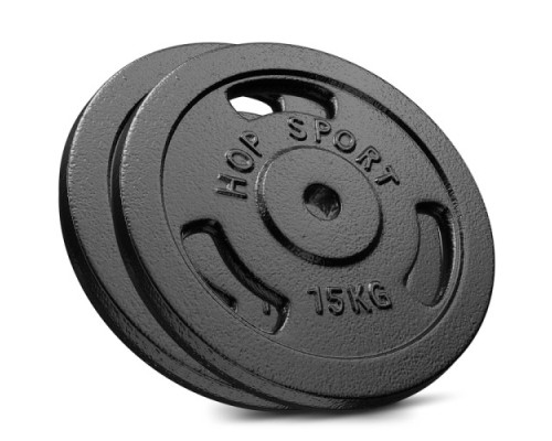 Набір дисків чавунних Hop-Sport Strong 2 x 15 кг