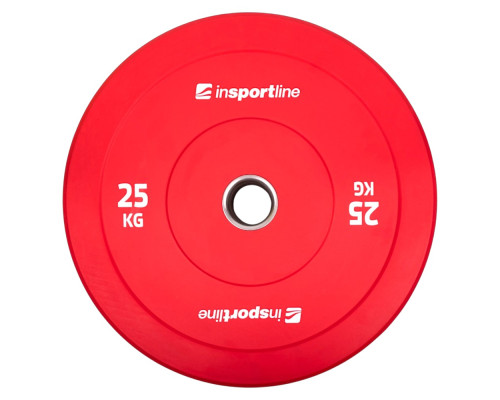 Диск олімпійський inSPORTline Bumper Plate Go 25 кг