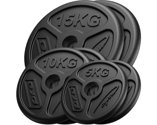 Диски олімпійські Marbo Sport MW-2x15KG_2x10KG_2x5KG-OLI 60 кг