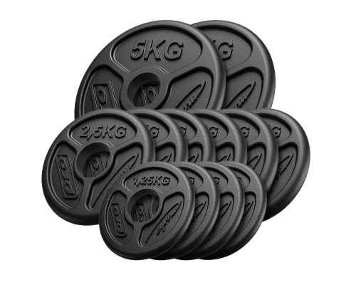 Диски олімпійські Marbo Sport MW-2x5KG_6x2,5KG_4x1,25-OLI 30 кг