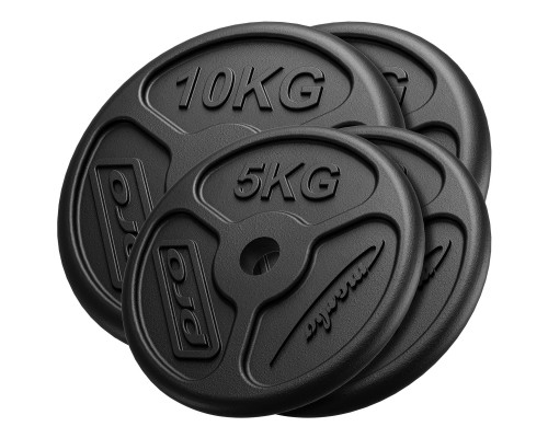 Диски чавунні Marbo Sport MW-2x10KG_2x5KG-SLIM 30 кг