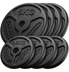 Диски чавунні Marbo Sport MW-4x5KG_4x2,5KG-SLIM 30 кг