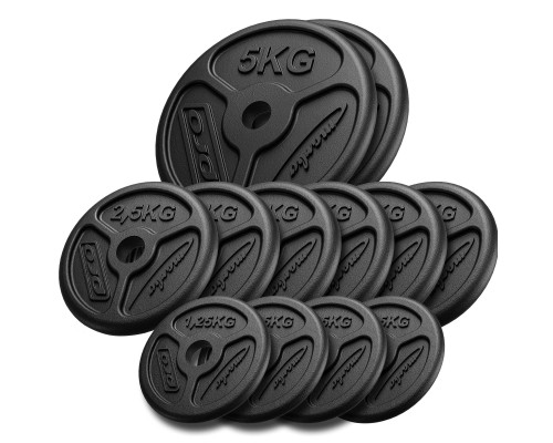 Диски чавунні Marbo Sport MW-2x5KG_6x2,5KG_4x1KG-SLIM 30 кг