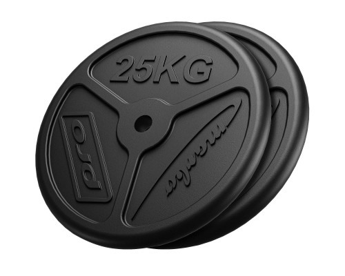 Диски чавунні  Marbo Sport MW-2x25KG-SLIM 50 кг
