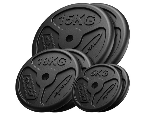 Диски чавунні Marbo Sport MW-2x15KG_2x10KG_2x5KG-SLIM 60 кг