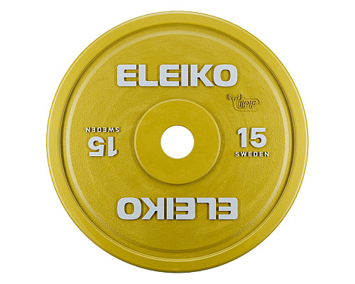 Диск змагальний для пауерліфтингу Eleiko IPF 15 кг