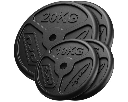 Диски чавунні Marbo Sport MW-2x20KG_2x10KG-SLIM 60 кг