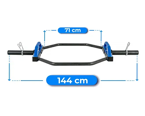 Гриф олімпійський шестигранний 141/50 TRAP BAR THUNDER