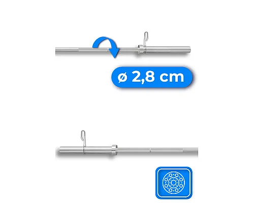Гриф олімпійський прямий 120/50 THUNDER