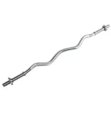 Гриф для штанги Toorx W-подібний 120 см 25 мм з гвинтовими замками (BCV-120)