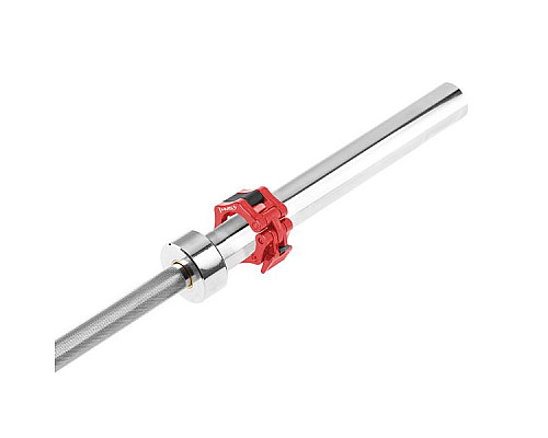 Гриф олімпійський HMS GOP220 PRO з затискачами ZG1000R, 220 см