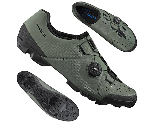 Кросівки SHIMANO MTB XC3 SH-XC300 BOA SPD оливкові розмір 46 Кросівки SHIMANO MTB XC3 SH-XC300 BOA SPD оливкові розмір 46