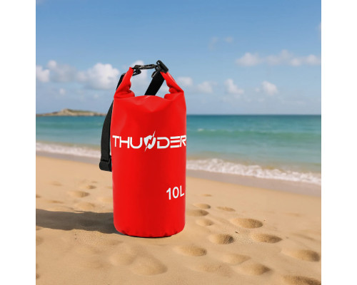 Гермомішок THUNDER 10 л червоний