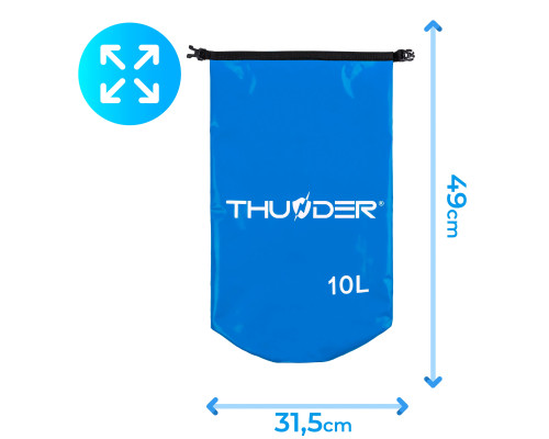 Гермомішок THUNDER 10 л синій