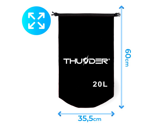 Гермомішок THUNDER 20 л чорний