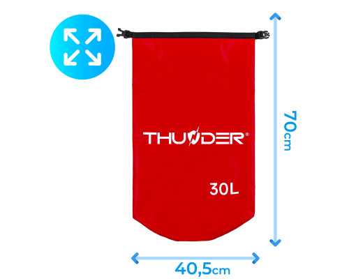 Гермомішок THUNDER 30 л червоний