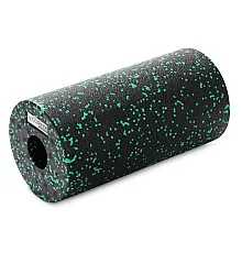 Масажний ролик Gymtek для йоги та фітнесу ЕРР 30*15 см чорно-зелений