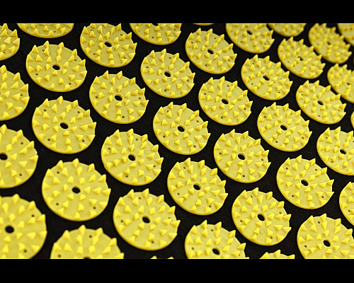 Подушка для акупунктури Hop-Sport HS-C037AP, чорно-жовта