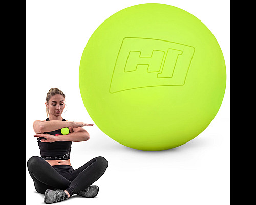М'яч масажний силіконовий Hop-Sport HS-S063MB 63 мм, зелений