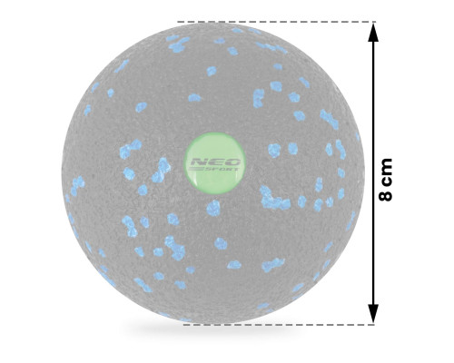 М'яч для масажу та фітнесу NS-965 чорно-блакитний