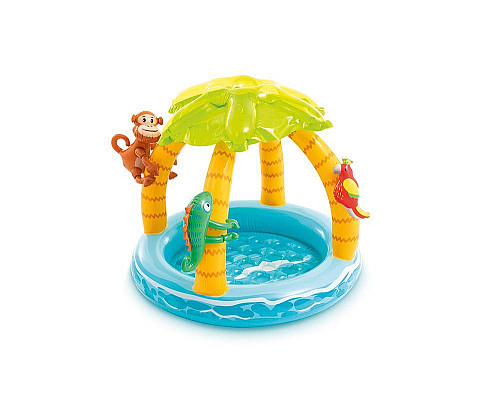 Басейн надувний дитячий Тропічний острів Intex 58417 102x86 см